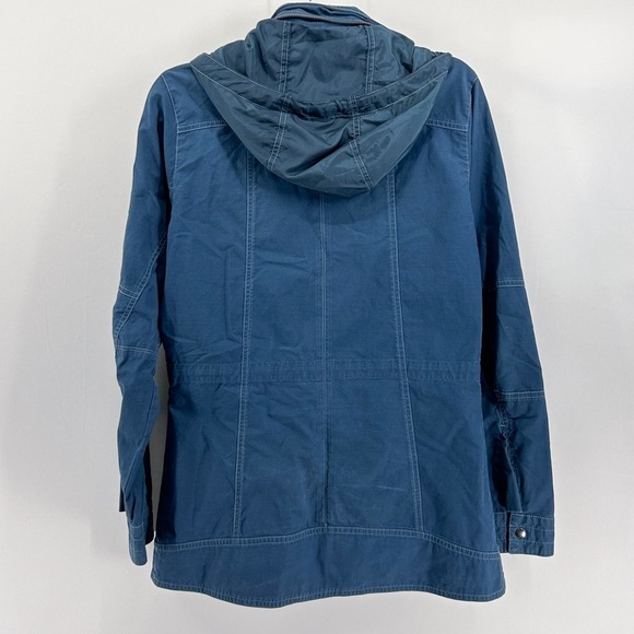 Kuhl Women’s Rekon Jacket Slate Blue Full Zip Canvas Stowable Hood X-Small - Picture 2 of 8